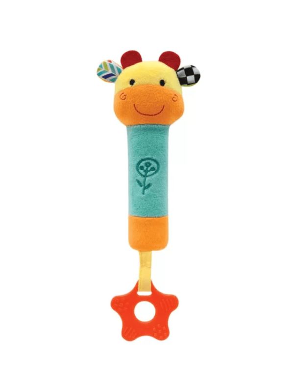 Mordedor Com Buzininha Happy Zoo Girafa Buba 09842