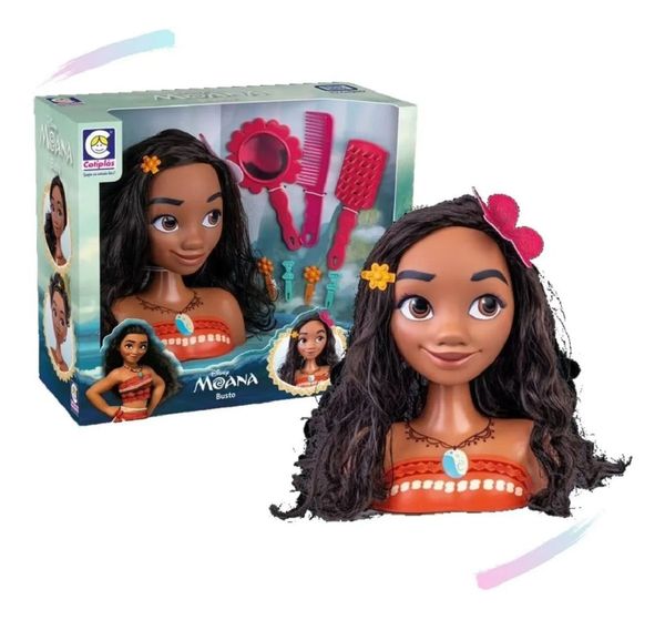 Busto Moana Com Acessórios Disney Princes 2599