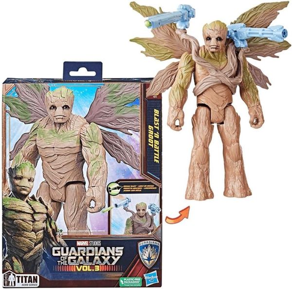 Boneco Blast N Battle Groot 29Cm Marvel F6873