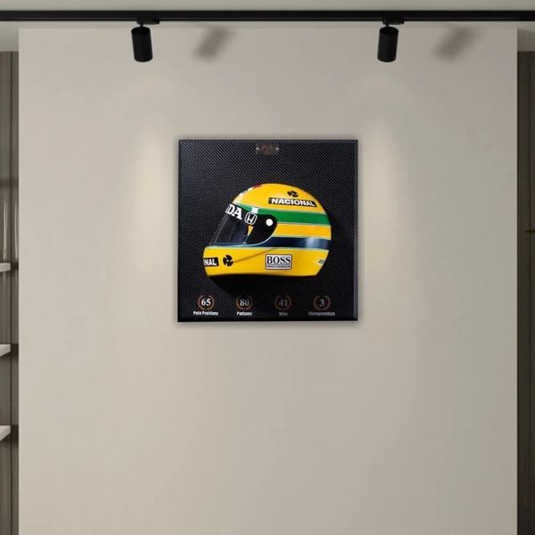 Quadro 3D Decorativo Helmet Capacete F1 50X50 Snn 1988 G53 - Gran Belo