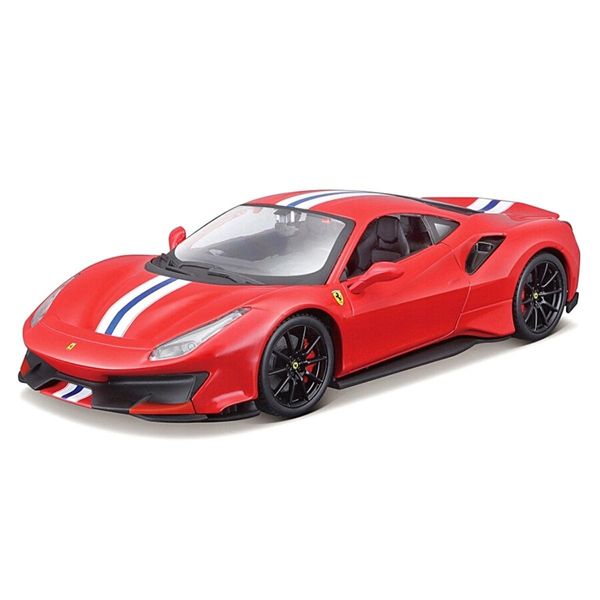 Miniatura Carro Ferrari 488 Pista 1/24 Vermelho Bburago 26026