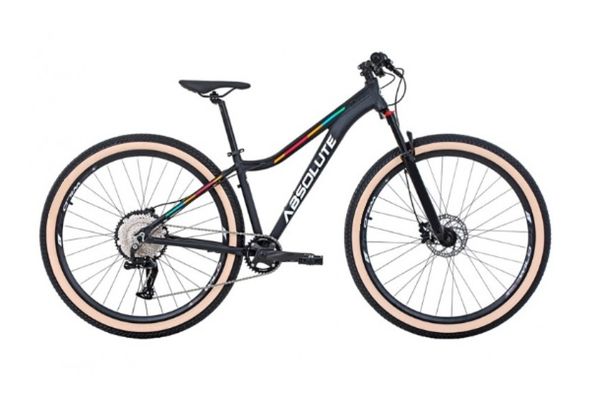 Bicicleta 29 Absolute Mia 3 Feminina 12v Trava K7 11/50 Freio Hidráulico Kit 1x12 - Preto - Tam:17