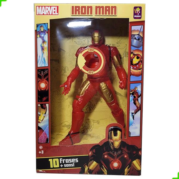 Boneco Homem De Ferro 10 Frases Marvel 0583
