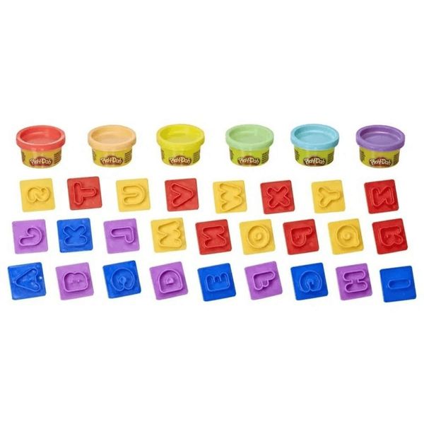 Conjunto De Massinhas Moldes De Letras Play Doh E8532