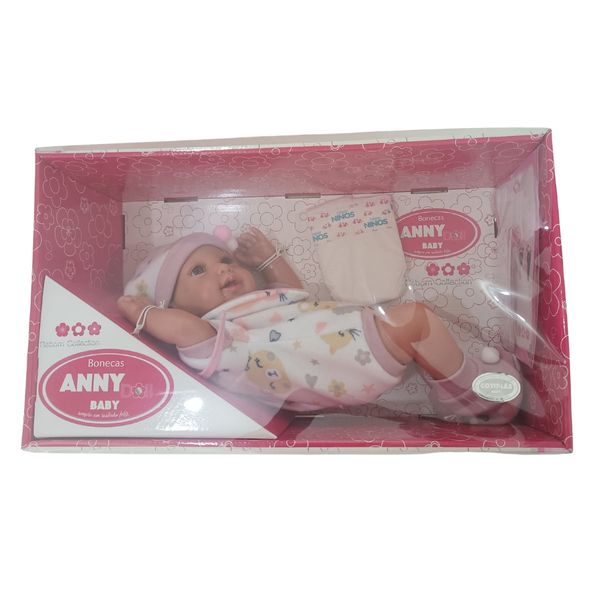 Boneca Anny Doll Baby Macacão Cotiplas 2442