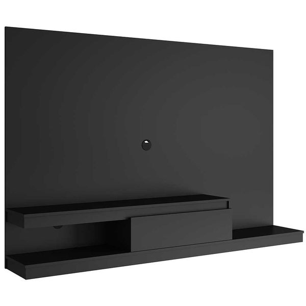 Painel Home De TV Com Gaveta 3 Prateleiras 134,4cm Quiditá Preto