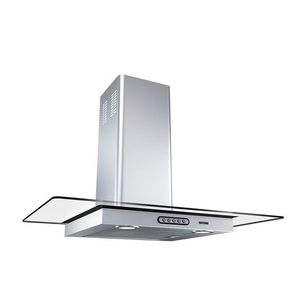 Coifa de Parede 75cm Vidro Reto Duto Slim Fogatti Inox / 110 V