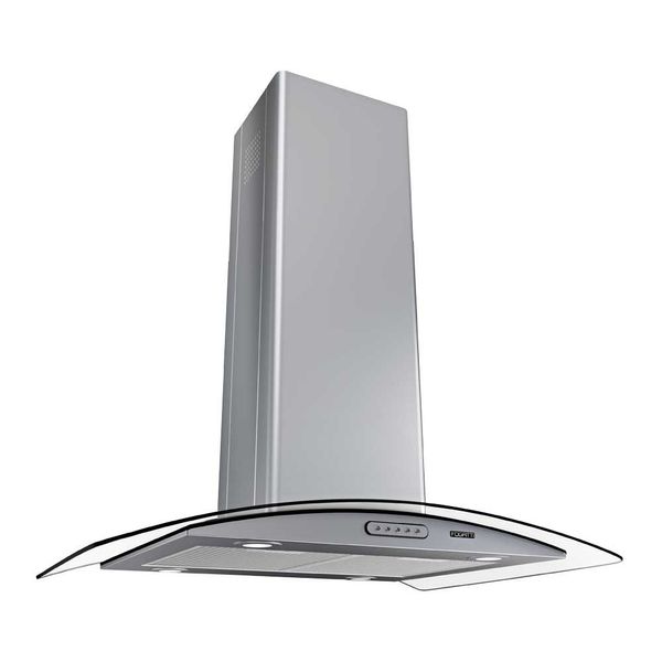 Coifa Ilha 75cm Vidro Curvo Fogatti Inox / 220 V