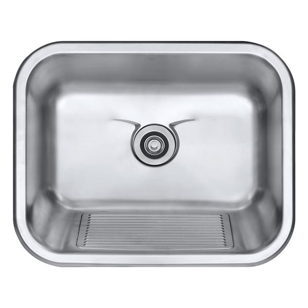 Cuba Tanque De Aço Inox Escovado 1mm C100 55x45x22,5 Cm Prata