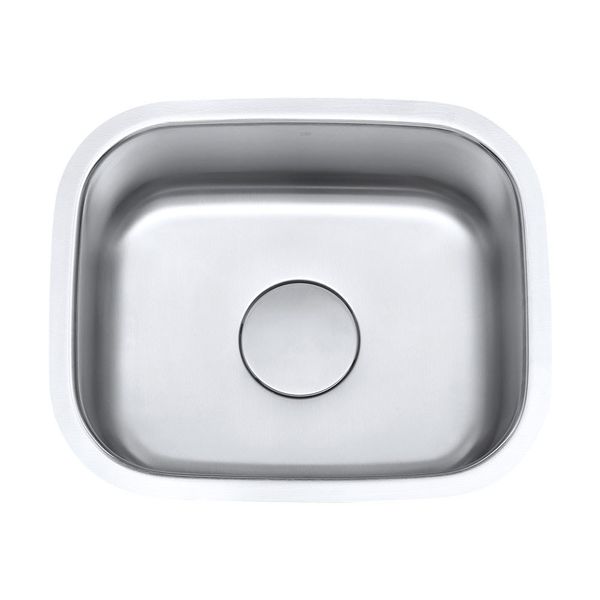 Cuba De Embutir Aço Inox 1mm Escovado C106 45,7x38,1x17,8 Cm Prata