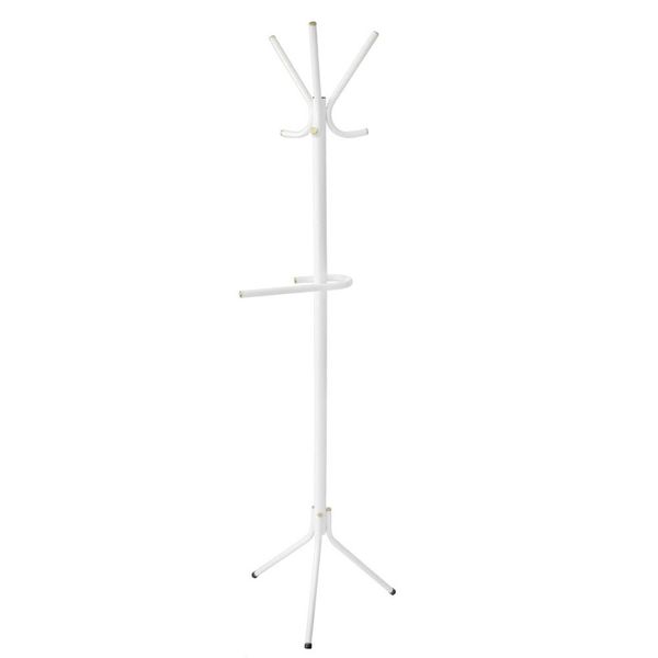 Cabideiro Tubo 2 CB2001 Tubo Aço Carbono Vinci Móveis Branco
