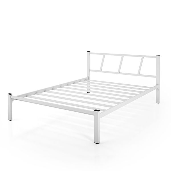 Cama De Aço Helena Branco P/ Quarto Casal BRANCO
