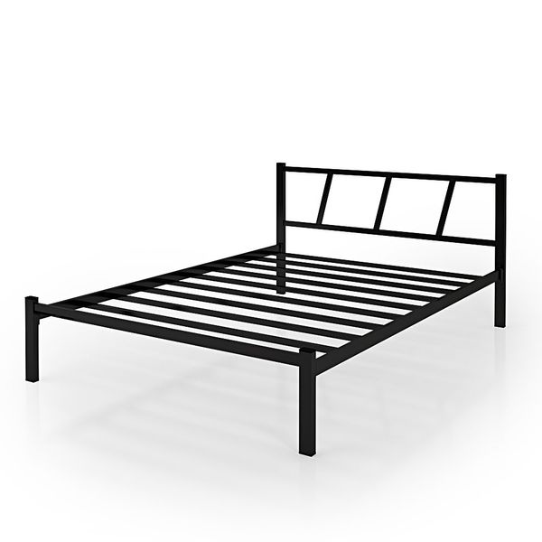 Cama De Casal Ferro Helena Para Dormitório Preto preto