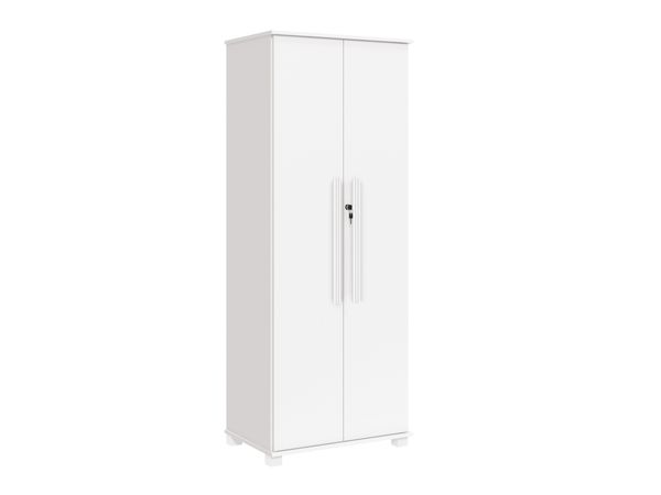 Multiuso Dallas 100% MDF Pés em Madeira com Chave Branco