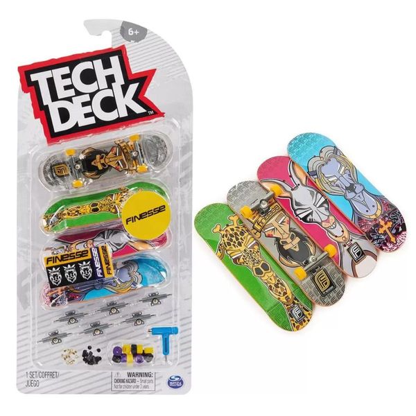 Kit Skate De Dedo Teck Deck Finesse Com 4 Sunny 002891