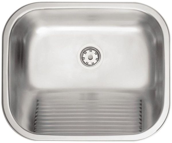 Tanque de Encaixe Tramontina Hera em Aço Inox Acetinado 50x40 cm
