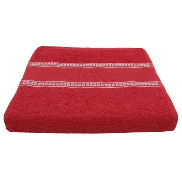 Toalha de Lavabo para Bordar Rute - 28x48cm Vermelho