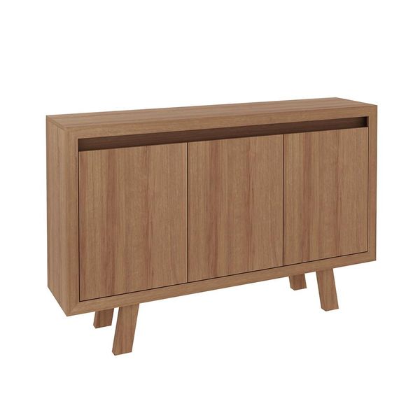 Balcão 3 Portas para Escritório Home Office ME4120 MDP Amendoa G69 - Gran Belo