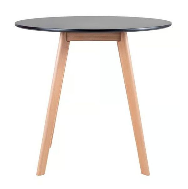 Mesa De Jantar Redonda Leda 80 cm preta