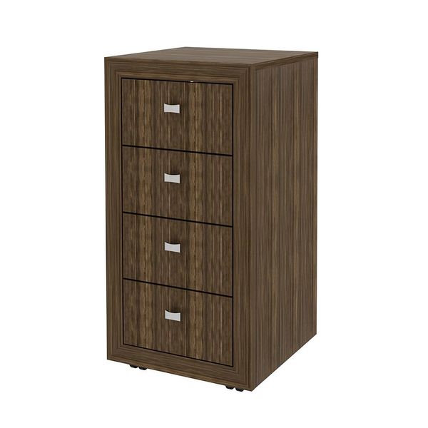 Gaveteiro para Escritório Home Office ME4133 MDP Nogal G69 - Gran Belo