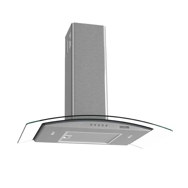 Coifa de Parede Clean Vidro Curvo 75cm 140W Nardelli Kromanox / 110 V