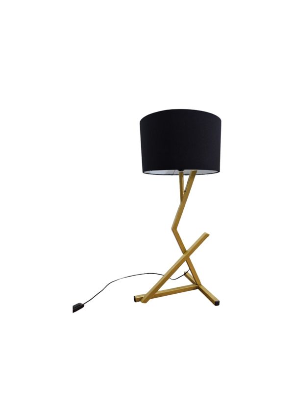 Luminária de mesa quarto sala Escritório dourado Bali
